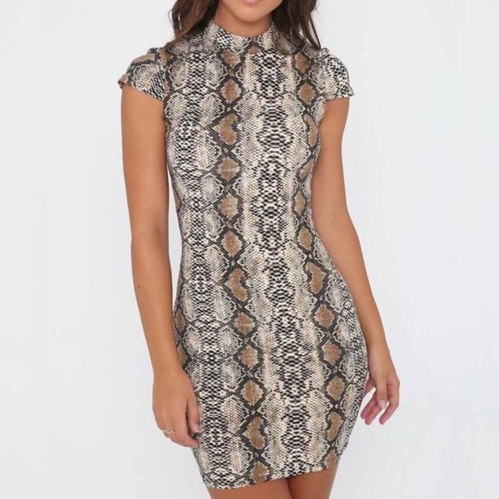 IAMGIA Aoki snakeskin mini dress